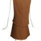 PIERRE CARDIN BOUTIQUE-1990s Brown 2pc Knit Skirt Ensemble, Size-4