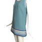 PIERRE CARDIN BOUTIQUE-2010 Blue Wool Crepe Dress, Size-6