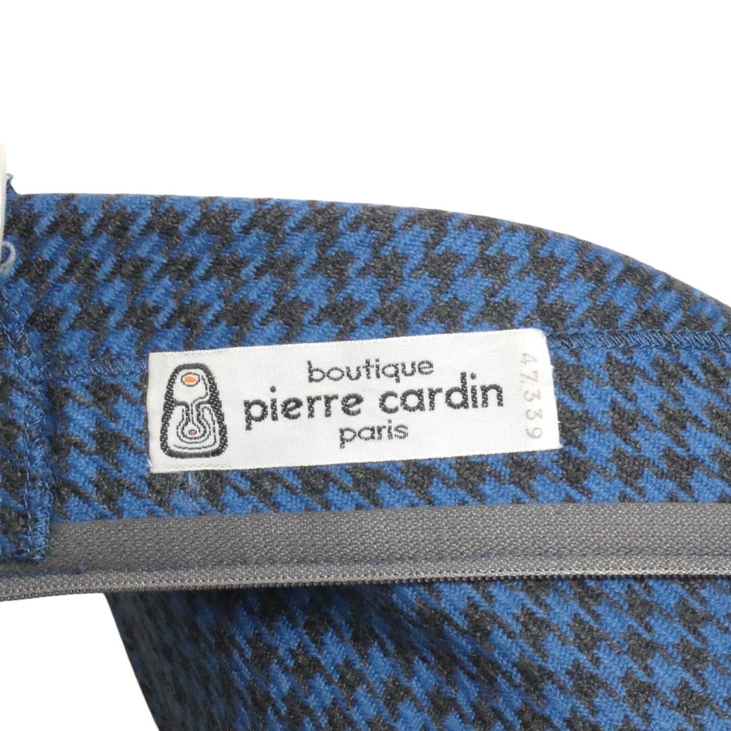 PIERRE CARDIN BOUTIQUE-1985 Wool Houndstooth Tunic, Size-6