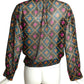 PIERRE CARDIN-1990s Georgette Print Blouse, Size-8