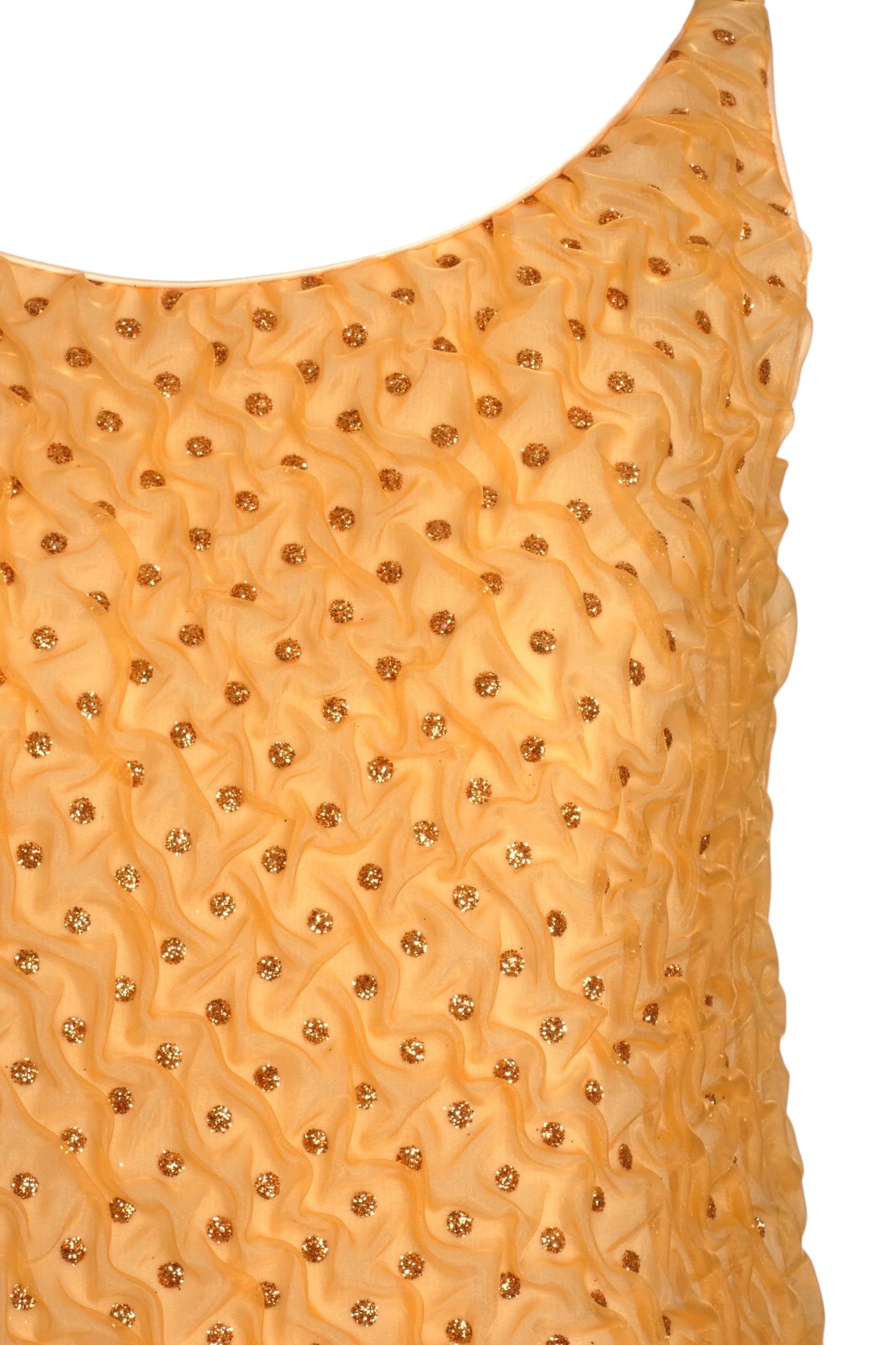 PIERRE CARDIN (HAUTE COUTURE)-2008 Crystal Organza Dress, Size-4