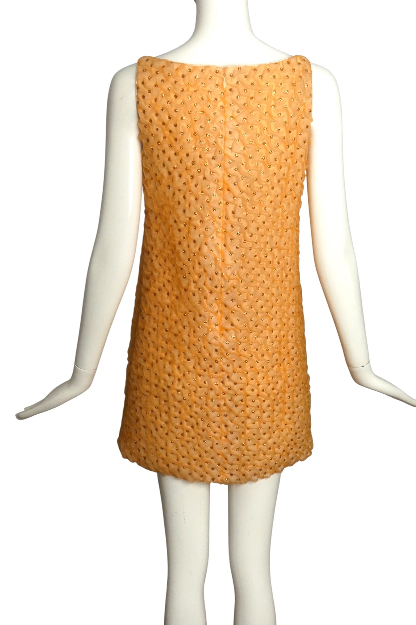 PIERRE CARDIN (HAUTE COUTURE)-2008 Crystal Organza Dress, Size-4