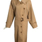 PIERRE CARDIN (HAUTE COUTURE)-1990s Cotton Trench Coat, Size-12