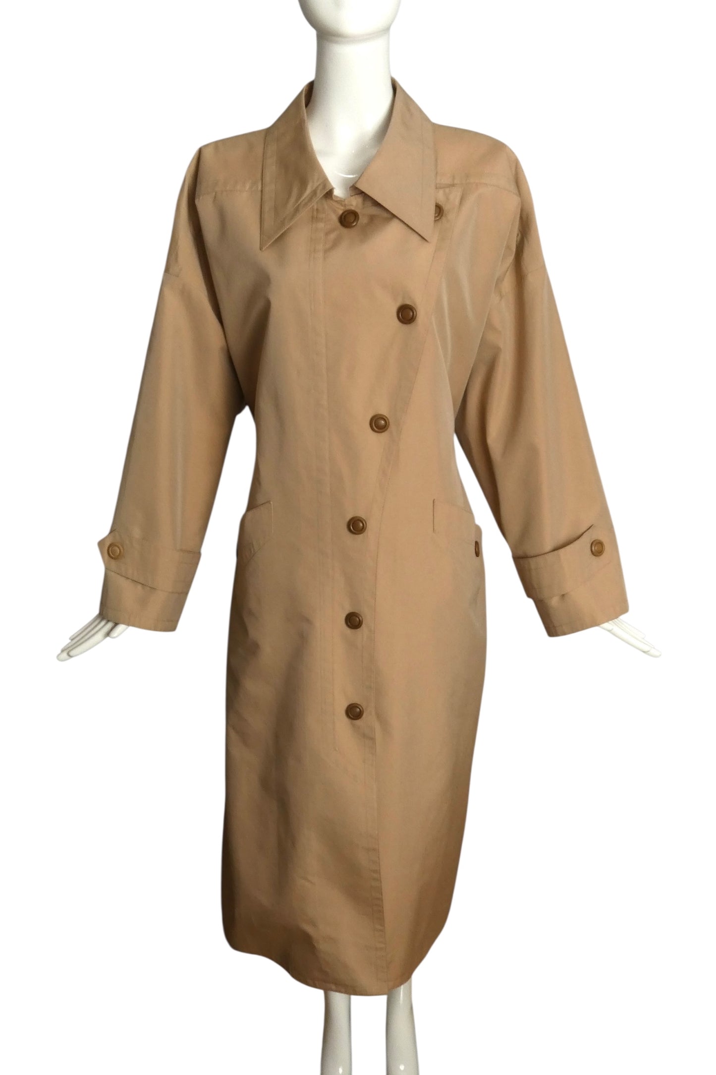 PIERRE CARDIN (HAUTE COUTURE)-1990s Cotton Trench Coat, Size-12