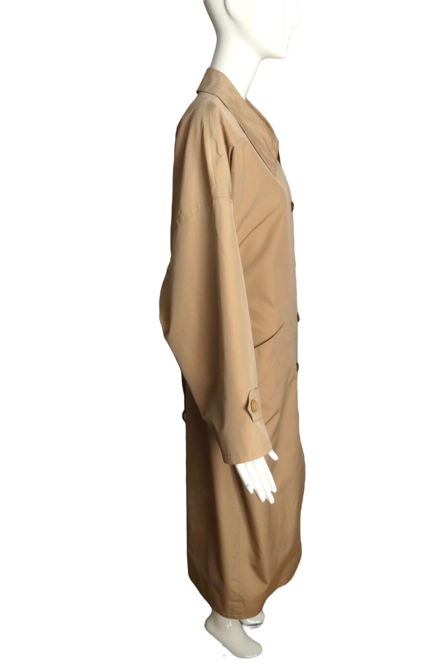PIERRE CARDIN (HAUTE COUTURE)-1990s Cotton Trench Coat, Size-12