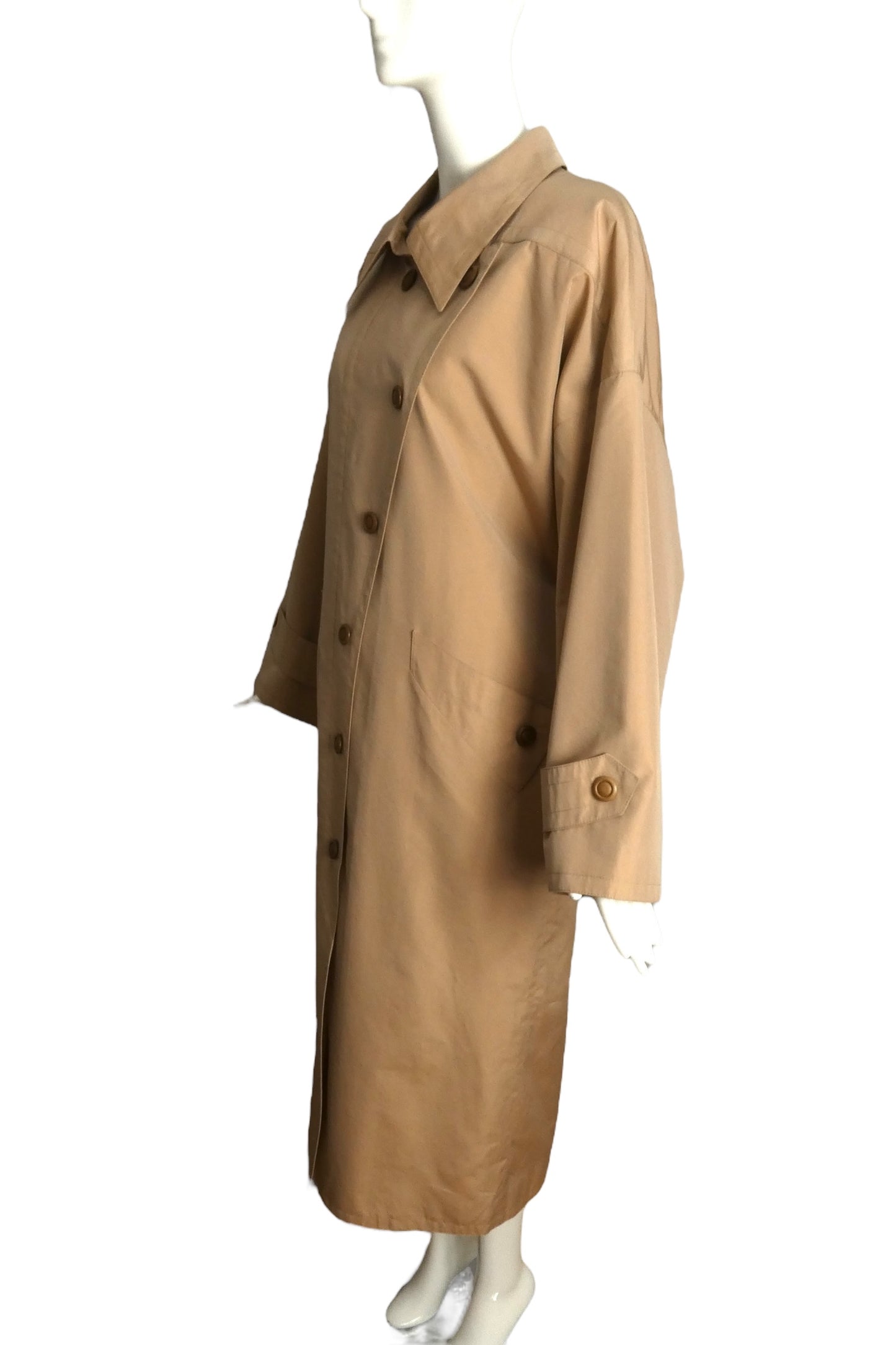 PIERRE CARDIN (HAUTE COUTURE)-1990s Cotton Trench Coat, Size-12