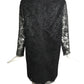 PIERRE CARDIN BOUTIQUE-1990s Black Lace & Rhinestone Dress, Size-10
