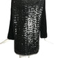 PIERRE CARDIN BOUTIQUE-1990s Black Sequin & Velvet Cocktail Dress, Size-12