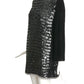 PIERRE CARDIN BOUTIQUE-1990s Black Sequin & Velvet Cocktail Dress, Size-12