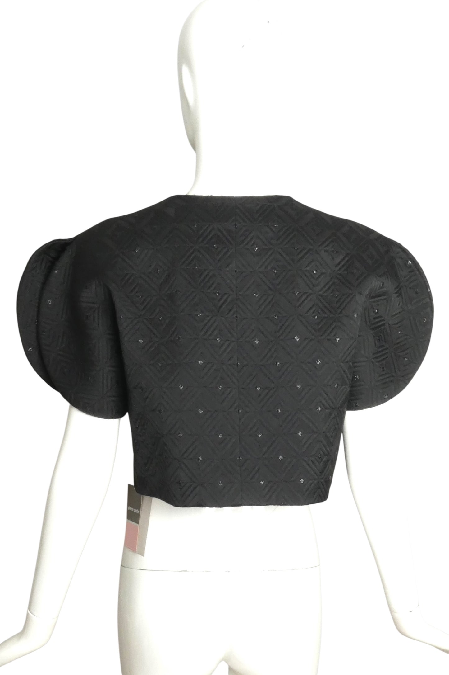 PIERRE CARDIN (HAUTE COUTURE)-1992 Structured Bolero Jacket, Size-8