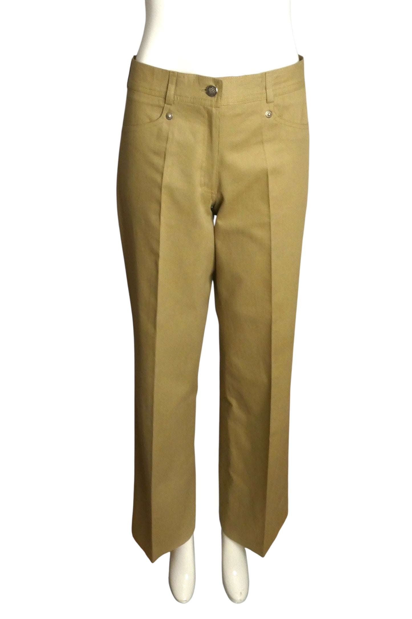 PIERRE CARDIN BOUTIQUE-1997 Cotton Brocade & Twill Pant Suit, Size-6