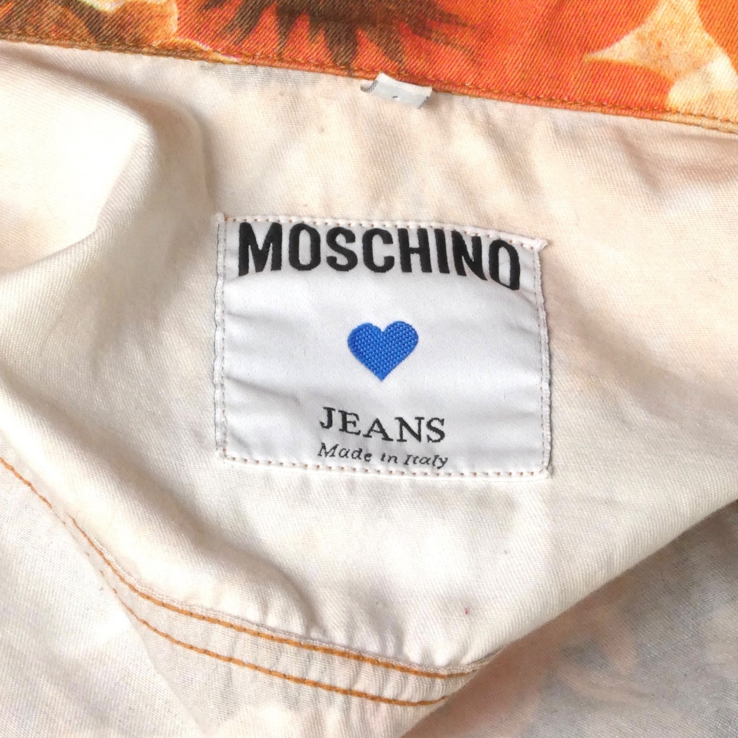 MOSCHINO JEANS- 1990s Floral Cotton S/S Jacket, Size 10