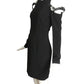 MOSCHINO COUTURE- NWT 2018 Black Crepe Suspender Dress, Size 8