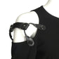 MOSCHINO COUTURE- NWT 2018 Black Crepe Suspender Dress, Size 8