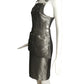MOSCHINO COUTURE- NWT 2016 Silver Metallic Overall Dress, Size 2