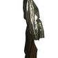 1980s Gold Striped Lame Pant Ensemble, Size 8