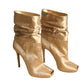 2000s NIB Crystal Satin Slouch Boots, Size-40
