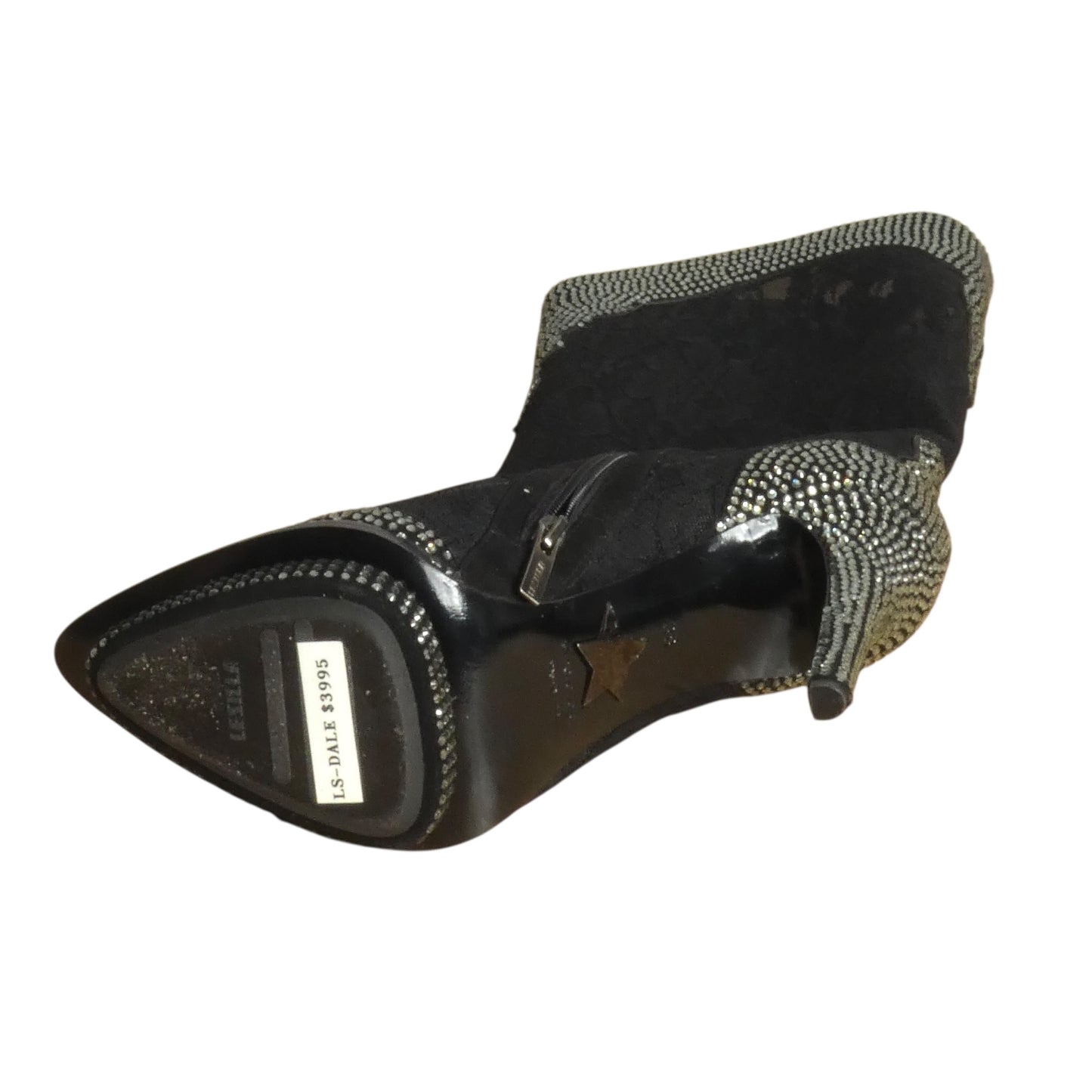 2000S NIB Crystal Lace Boots, Size-38