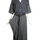 ISSEY MIYAKE- 1981 3pc Striped Cotton Skirt Ensemble, Size 8
