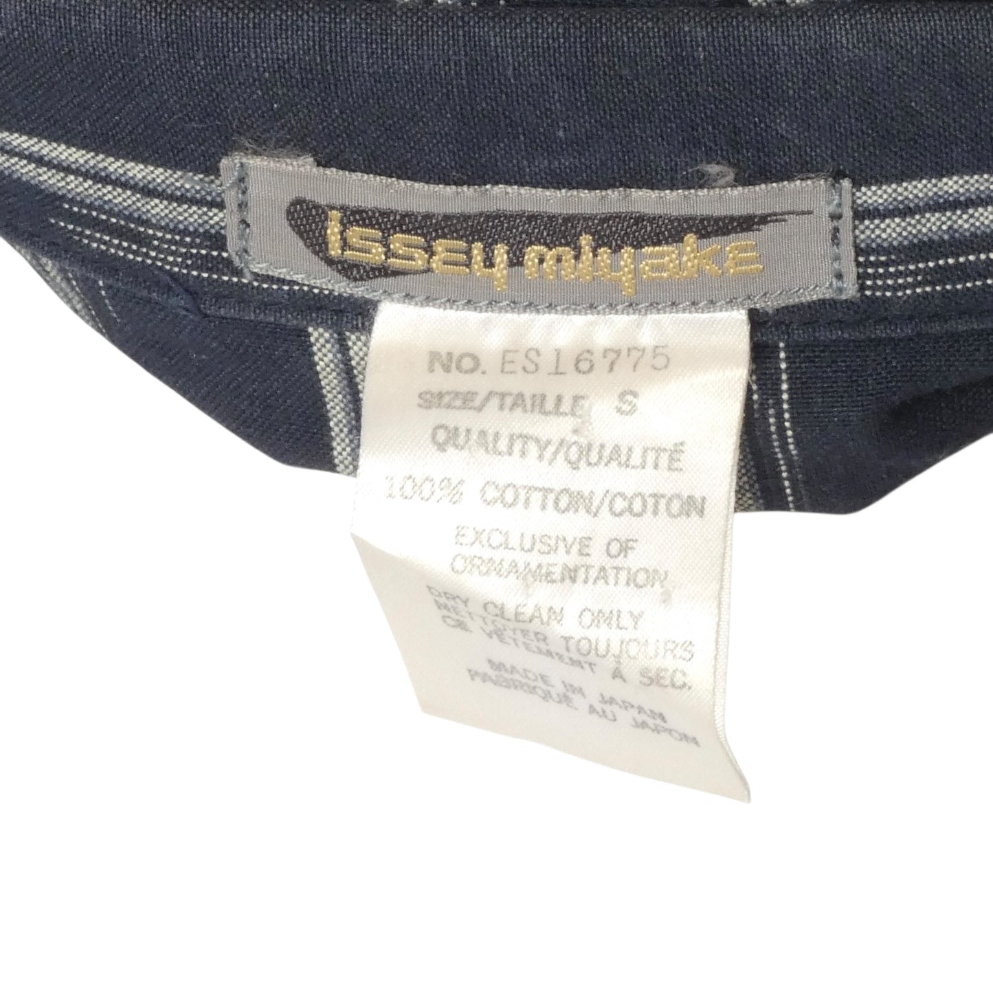 ISSEY MIYAKE- 1981 3pc Striped Cotton Skirt Ensemble, Size 8