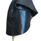 PIERRE CARDIN BOUTIQUE-2012 Blue Taffeta Ruffle Overskirt, Size-4
