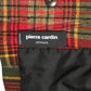 PIERRE CARDIN Boutique-1997 Plaid Wool & Leather Jacket, Size-6