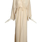 PIERRE CARDIN -2000 Ivory Crepe Hostess Coat , Size 6