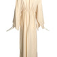 PIERRE CARDIN -2000 Ivory Crepe Hostess Coat , Size 6