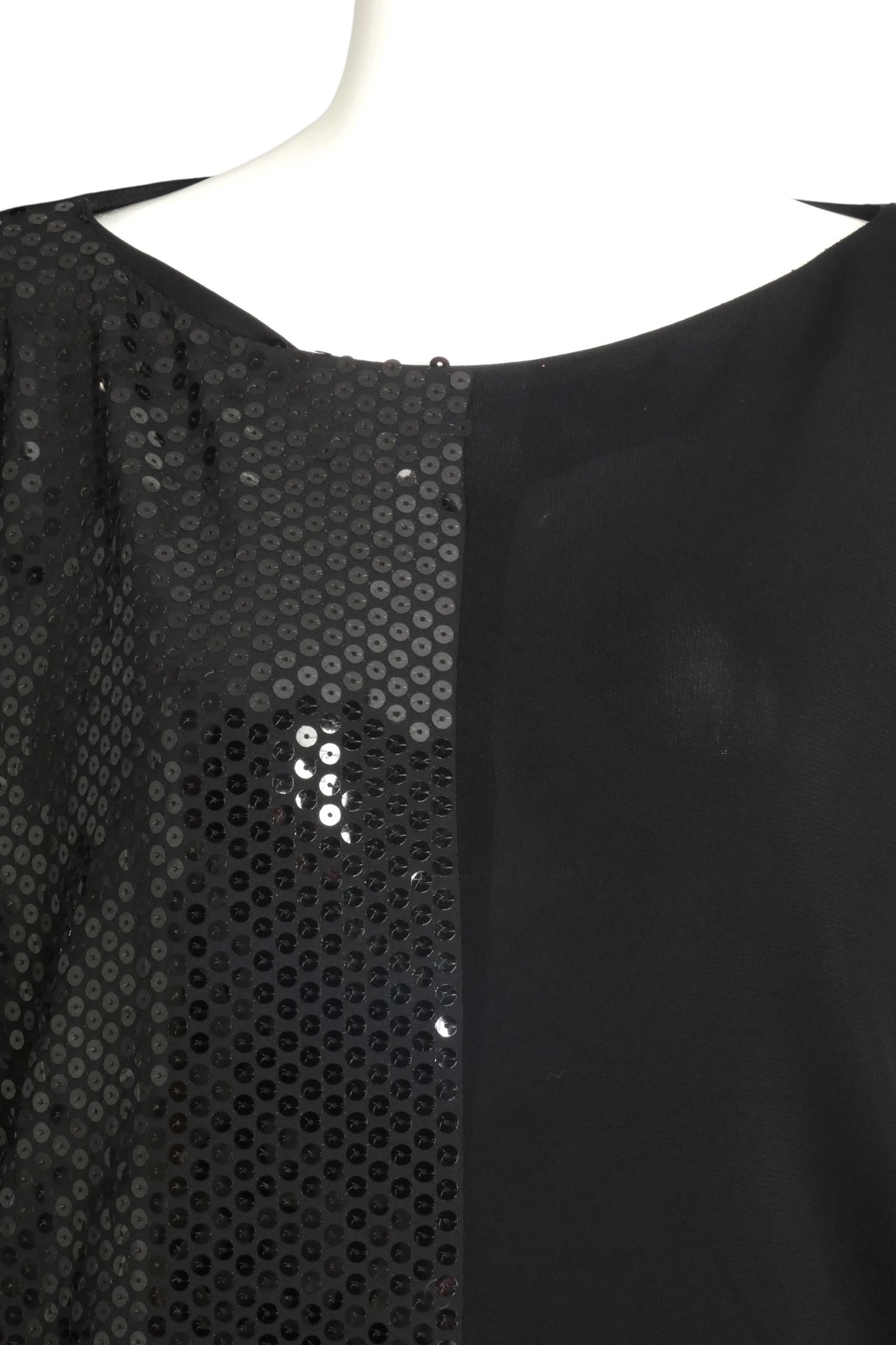 PIERRE CARDIN (HAUTE COUTURE)-2009 Sequin Knit Hoop Dress, Size-2