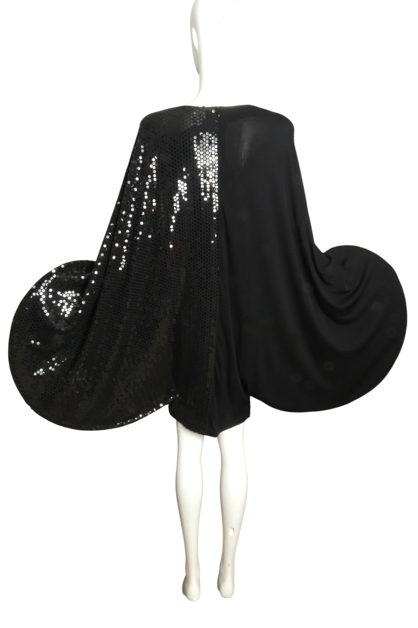 PIERRE CARDIN (HAUTE COUTURE)-2009 Sequin Knit Hoop Dress, Size-2