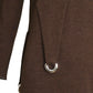 PIERRE CARDIN BOUTIQUE-2009 Brown Wool Knit Dress, Size-8