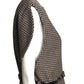PIERRE CARDIN (HAUTE COUTURE)-1998 Brown Wool Houndstooth Vest, Size-6