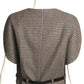 PIERRE CARDIN (HAUTE COUTURE)-1998 Brown Wool Houndstooth Vest, Size-6