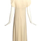 PIERRE CARDIN (HAUTE COUTURE)-2009 Ivory Wool Knit Maxi Dress, Size 4
