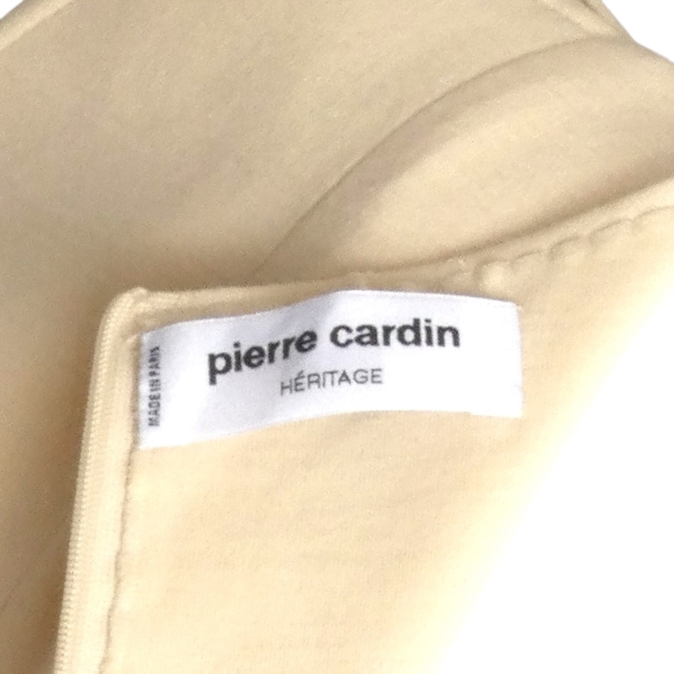 PIERRE CARDIN (HAUTE COUTURE)-2009 Ivory Wool Knit Maxi Dress, Size 4