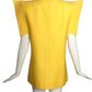 PIERRE CARDIN- 1994 Yellow Cotton Twill Vest, Size 6