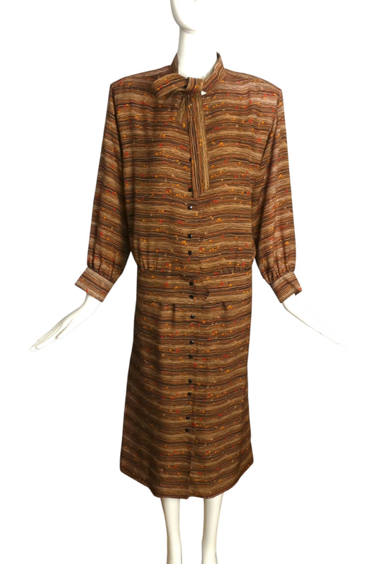 PIERRE CARDIN (HAUTE COUTURE)-1980s 2pc Wool Ensemble, Size-6