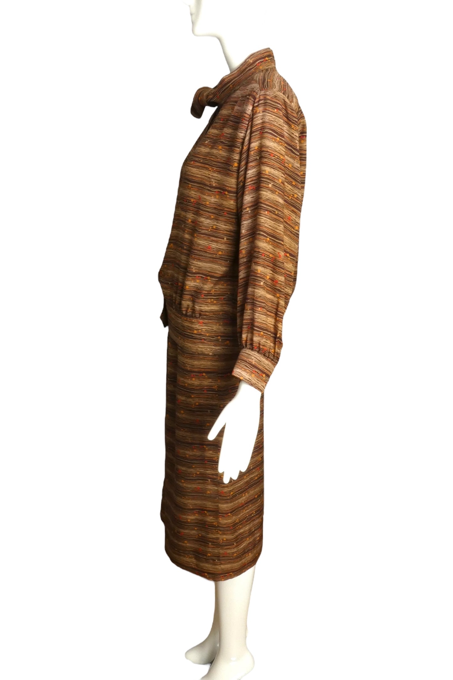 PIERRE CARDIN (HAUTE COUTURE)-1981 2pc Wool Ensemble, Size-6
