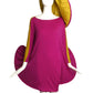 PIERRE CARDIN (HAUTE COUTURE)-2009 Color Block Wool Hoop Dress & Hat, Size 6/8