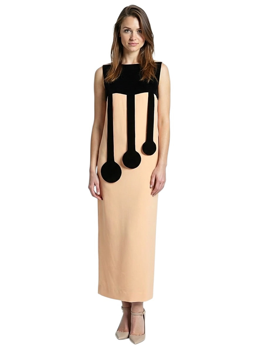 2008 Silk Crepe Maxi Dress, Size-6