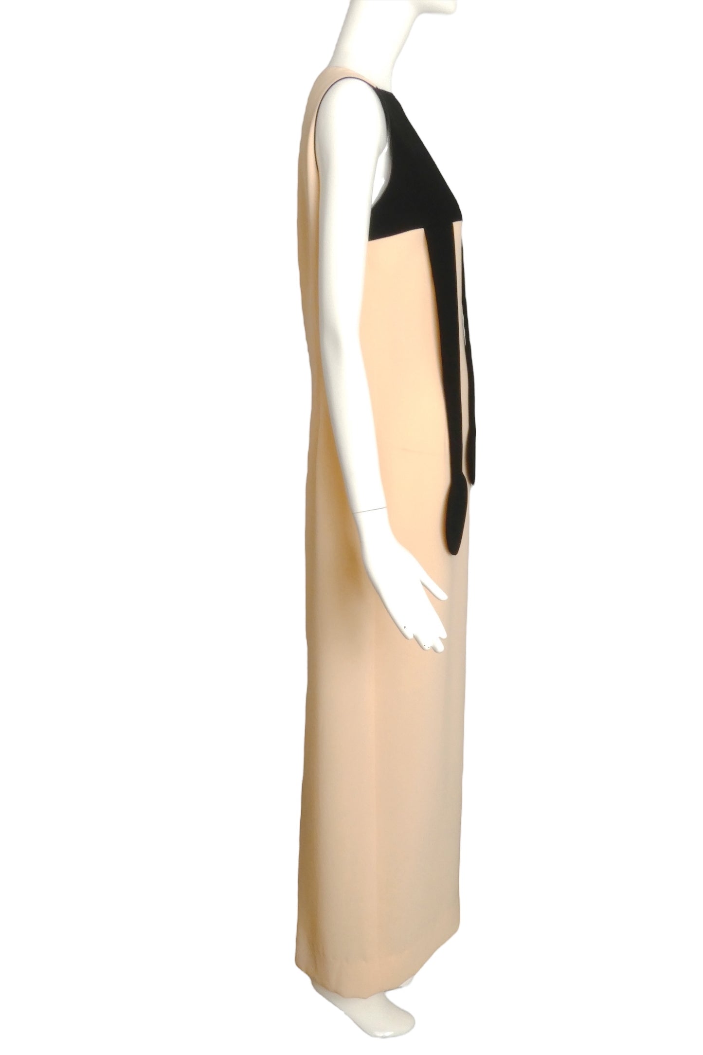 PIERRE CARDIN -2008 Silk Crepe Maxi Dress, Size-6