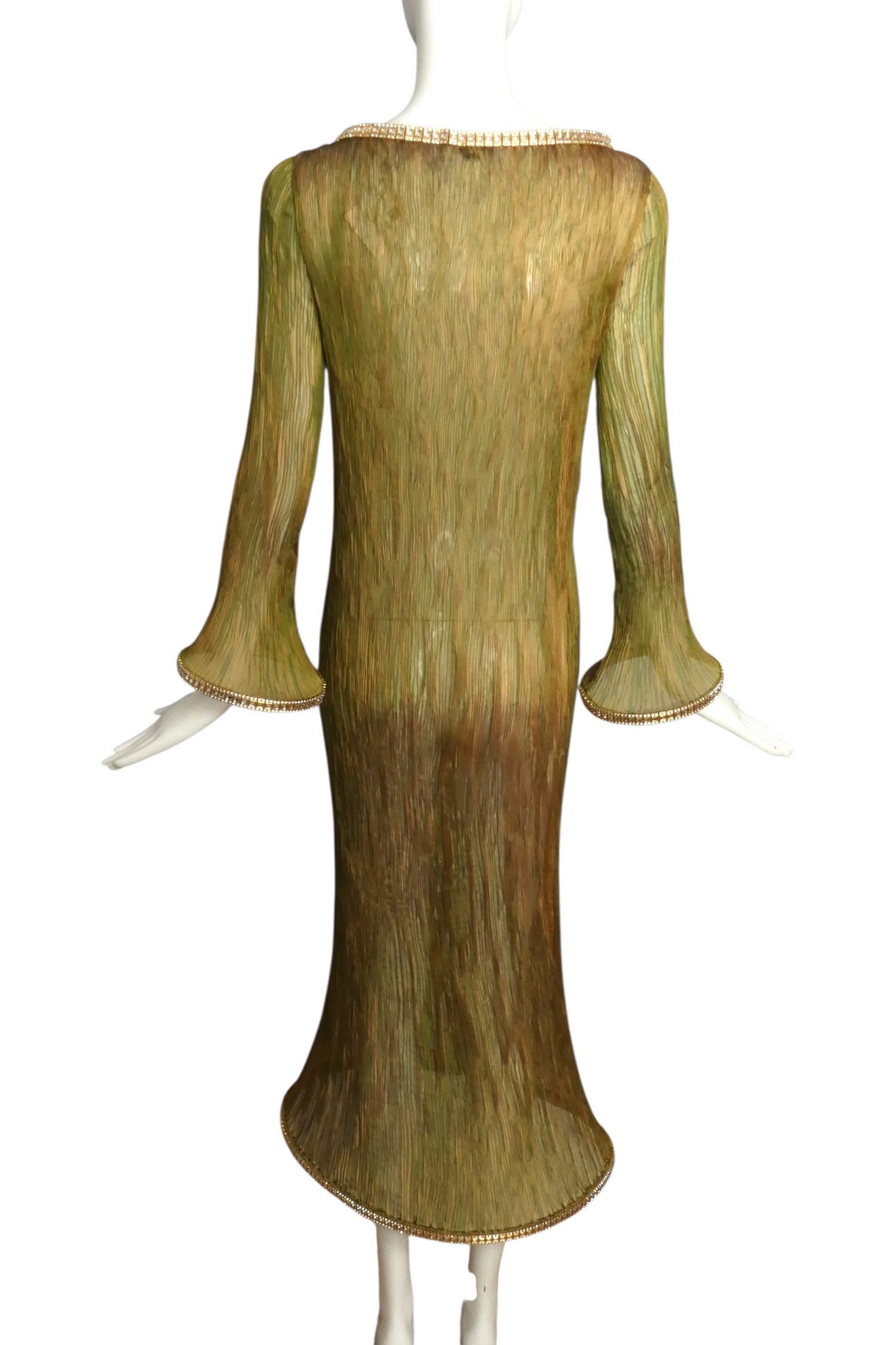 PIERRE CARDIN (HAUTE COUTURE) -2011 Plissé Organza Hoop Dress, Size 4