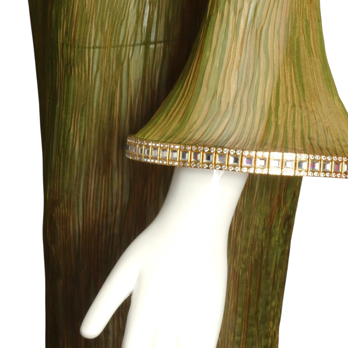 PIERRE CARDIN (HAUTE COUTURE) -2011 Plissé Organza Hoop Dress, Size 4