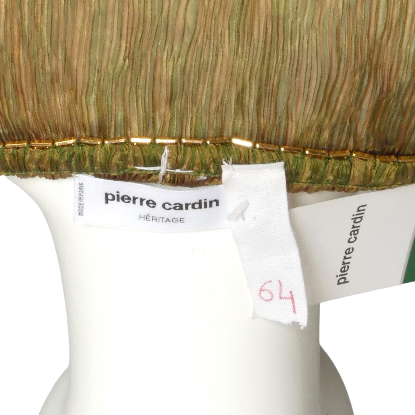 PIERRE CARDIN (HAUTE COUTURE) -2011 Plissé Organza Hoop Dress, Size 4