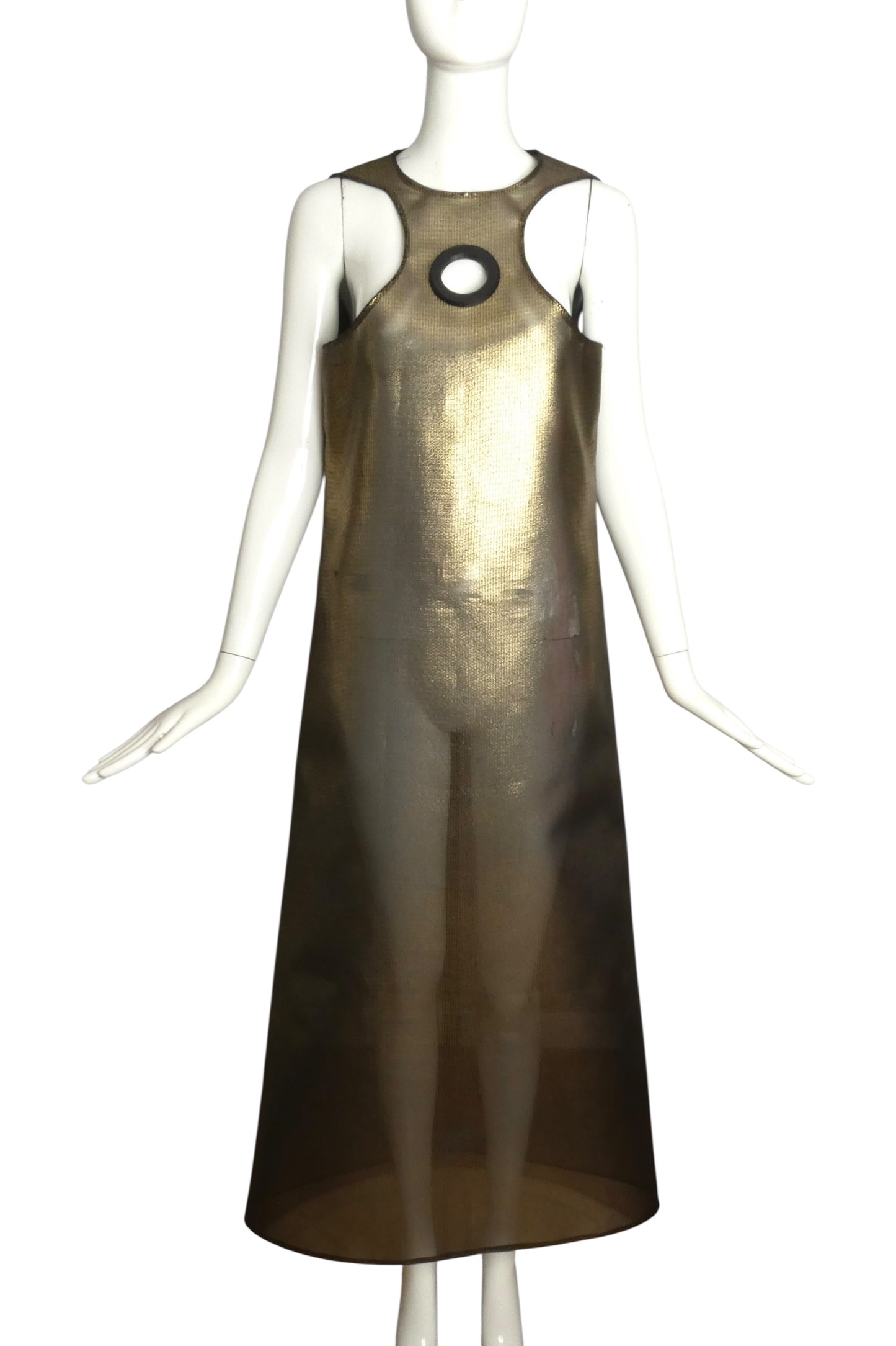 PIERRE CARDIN (HAUTE COUTURE)-2008 Metal Mesh Dress, Size 4