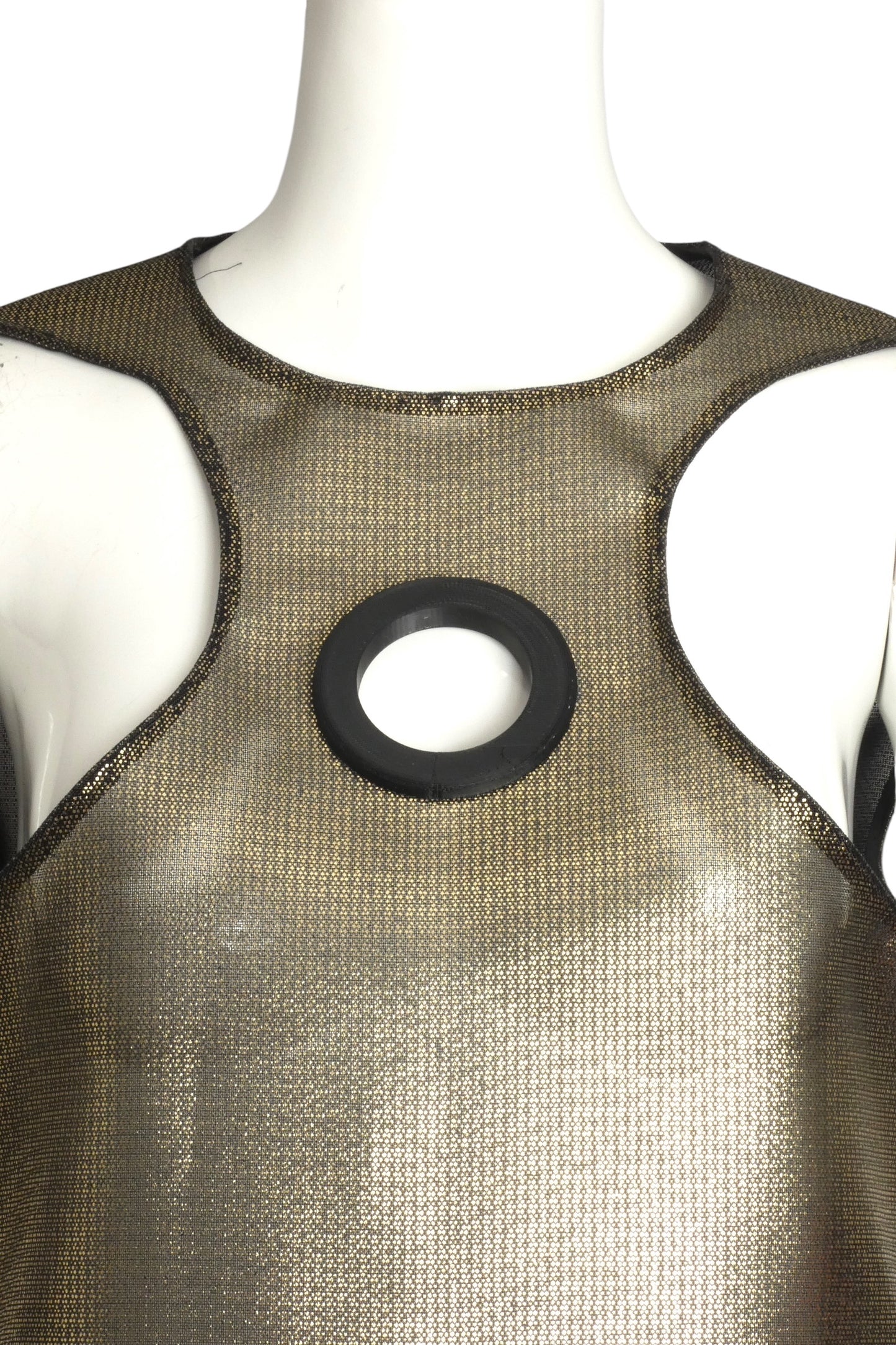 PIERRE CARDIN (HAUTE COUTURE)-2008 Metal Mesh Dress, Size 4