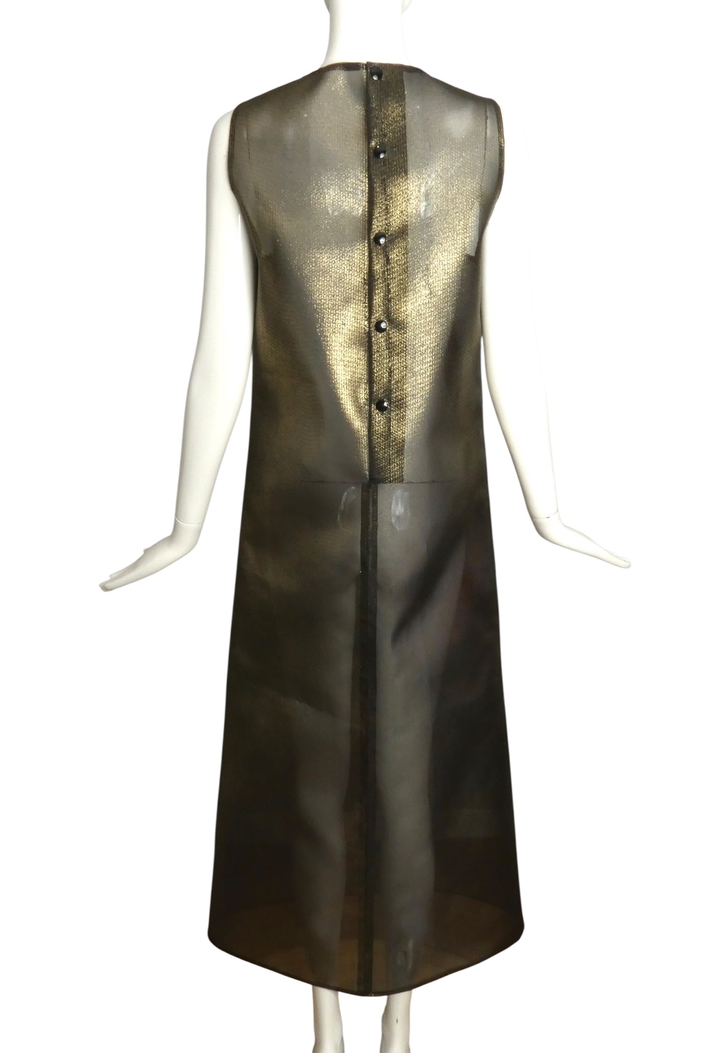 PIERRE CARDIN (HAUTE COUTURE)-2008 Metal Mesh Dress, Size 4