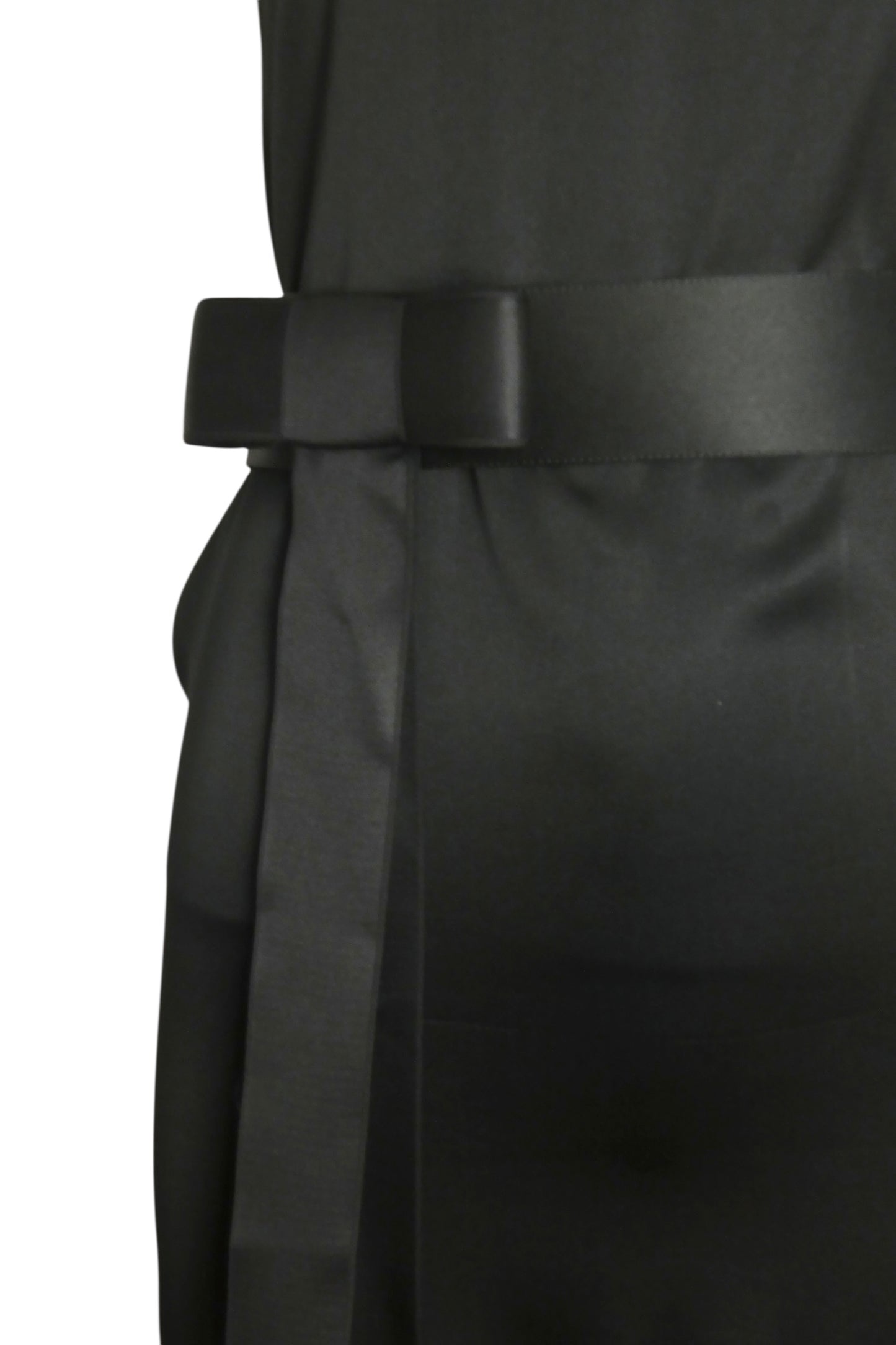 PIERRE CARDIN (HAUTE COUTURE)-2000 2pc Satin Knit & Feather Dress, Size-4