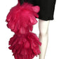 PIERRE CARDIN (HAUTE COUTURE)-2000 2pc Satin Knit & Feather Dress, Size-4