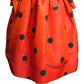 PIERRE CARDIN BOUTIQUE-1994 Polka Dot Faille Skirt, Size-6